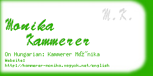 monika kammerer business card